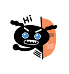 Angry black poodle ZZING（個別スタンプ：1）