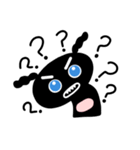 Angry black poodle ZZING（個別スタンプ：3）