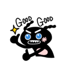 Angry black poodle ZZING（個別スタンプ：4）