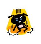 Angry black poodle ZZING（個別スタンプ：11）