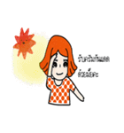 cuteorange girl（個別スタンプ：3）