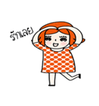 cuteorange girl（個別スタンプ：7）