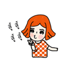 cuteorange girl（個別スタンプ：18）