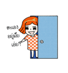 cuteorange girl（個別スタンプ：26）