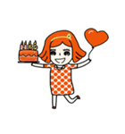 cuteorange girl（個別スタンプ：27）