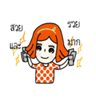 cuteorange girl（個別スタンプ：28）