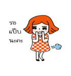 cuteorange girl（個別スタンプ：30）