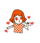 cuteorange girl（個別スタンプ：34）