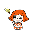 cuteorange girl（個別スタンプ：37）