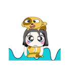 Miss. Yumiko and Dog...^^...（個別スタンプ：3）