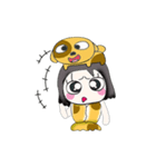 Miss. Yumiko and Dog...^^...（個別スタンプ：22）