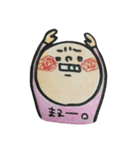 色鉛筆の丸い子たち（個別スタンプ：3）