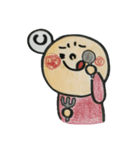 色鉛筆の丸い子たち（個別スタンプ：8）