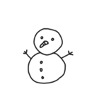 snow man.（個別スタンプ：1）