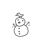 snow man.（個別スタンプ：3）