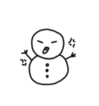 snow man.（個別スタンプ：4）