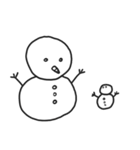 snow man.（個別スタンプ：6）