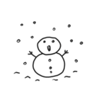 snow man.（個別スタンプ：7）