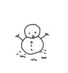 snow man.（個別スタンプ：8）