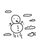 snow man.（個別スタンプ：9）