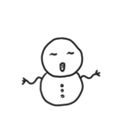 snow man.（個別スタンプ：11）