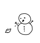 snow man.（個別スタンプ：12）