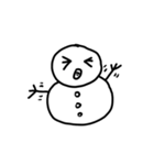 snow man.（個別スタンプ：17）