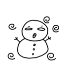 snow man.（個別スタンプ：18）