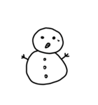 snow man.（個別スタンプ：24）