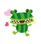 watermelon frog（個別スタンプ：1）