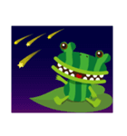 watermelon frog（個別スタンプ：4）