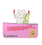 orchestra trombone traditional Chinese（個別スタンプ：21）