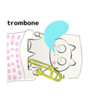 orchestra trombone traditional Chinese（個別スタンプ：36）