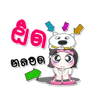 >>Miss. Sako and dog<<（個別スタンプ：13）