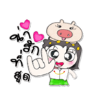 Hi！！ my name is Naomi..Love pig..（個別スタンプ：4）