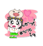 Hi！！ my name is Naomi..Love pig..（個別スタンプ：5）