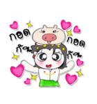 Hi！！ my name is Naomi..Love pig..（個別スタンプ：7）