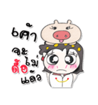 Hi！！ my name is Naomi..Love pig..（個別スタンプ：34）