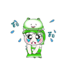 Miss. Hoshi. Love Frog..^^（個別スタンプ：6）