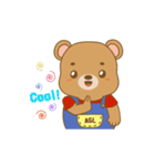 Sign Bear 1- American Sign Language Bear（個別スタンプ：4）