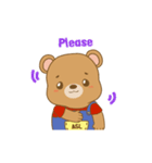 Sign Bear 1- American Sign Language Bear（個別スタンプ：23）