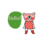 October Polka Bear, Happy and positive.（個別スタンプ：13）