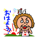 もじゃはちクン（個別スタンプ：6）