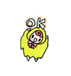 ネコとおんなのこ（個別スタンプ：2）