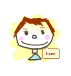 Art Kids - English Sticker（個別スタンプ：6）