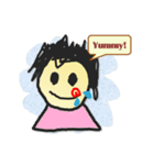 Art Kids - English Sticker（個別スタンプ：9）