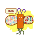 Art Kids - English Sticker（個別スタンプ：18）
