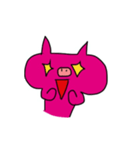 Cute Pink Pig Fun（個別スタンプ：1）