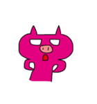 Cute Pink Pig Fun（個別スタンプ：8）