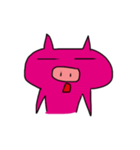 Cute Pink Pig Fun（個別スタンプ：9）